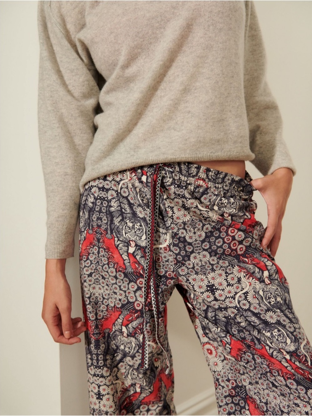 Anthropologie Florence Balducci Menagerie Pajama Set, VGUC - Picture 2 of 10